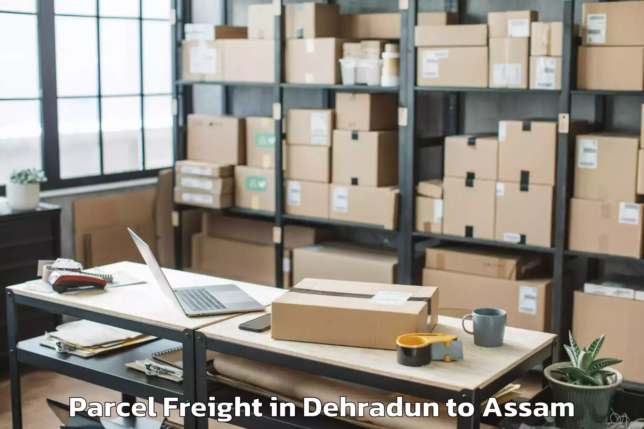 Reliable Dehradun to Fekamari Parcel Freight